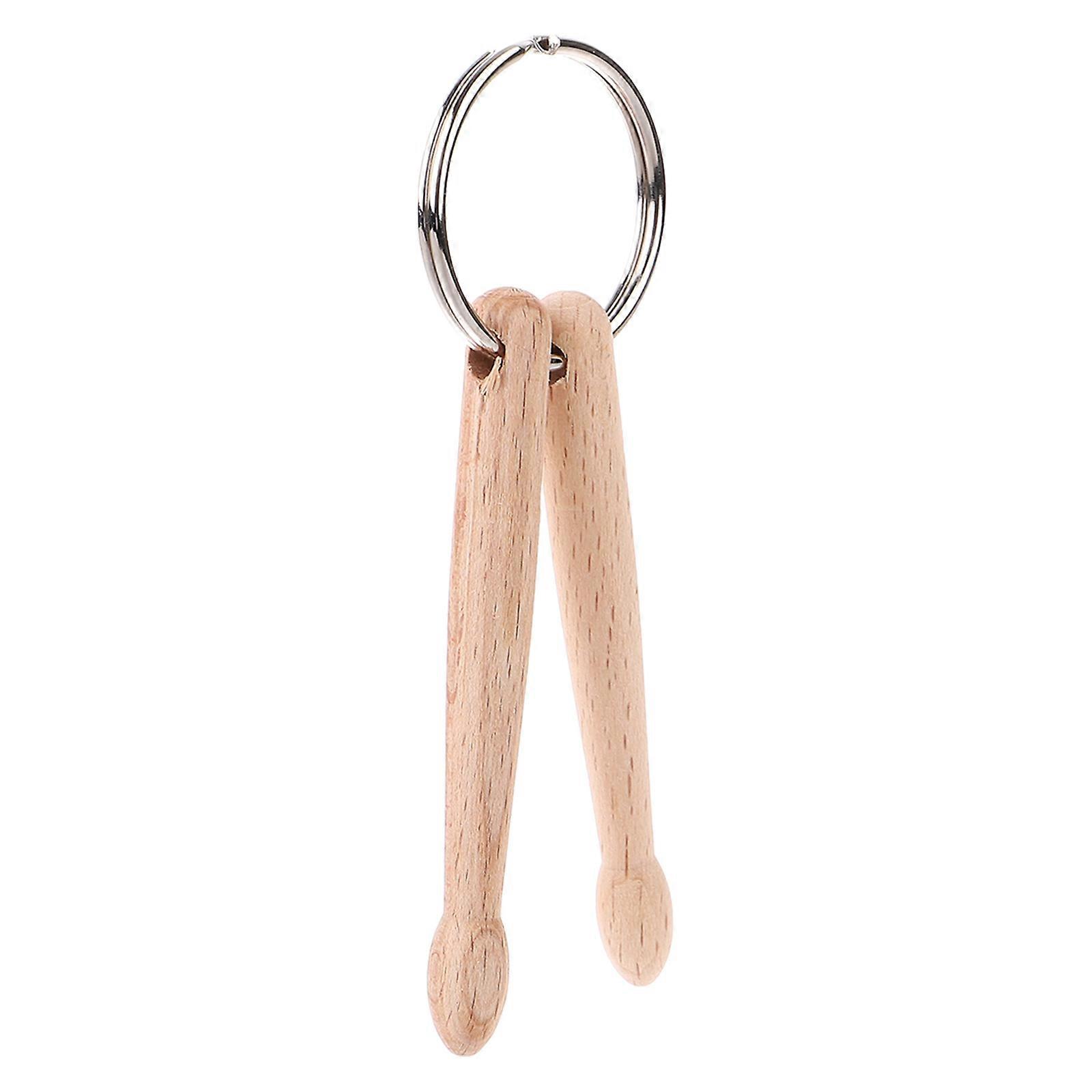 Drum Stick Shaped Key Hanging Ornament Key Decor For Daily Use Easy To Install Multi Colored 2Pcs