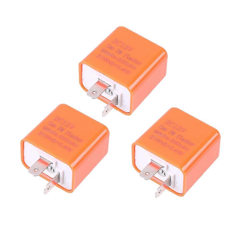 Indicator Lamp Relay for Motorcycle Turn Signal Light Flasher 3Pcs