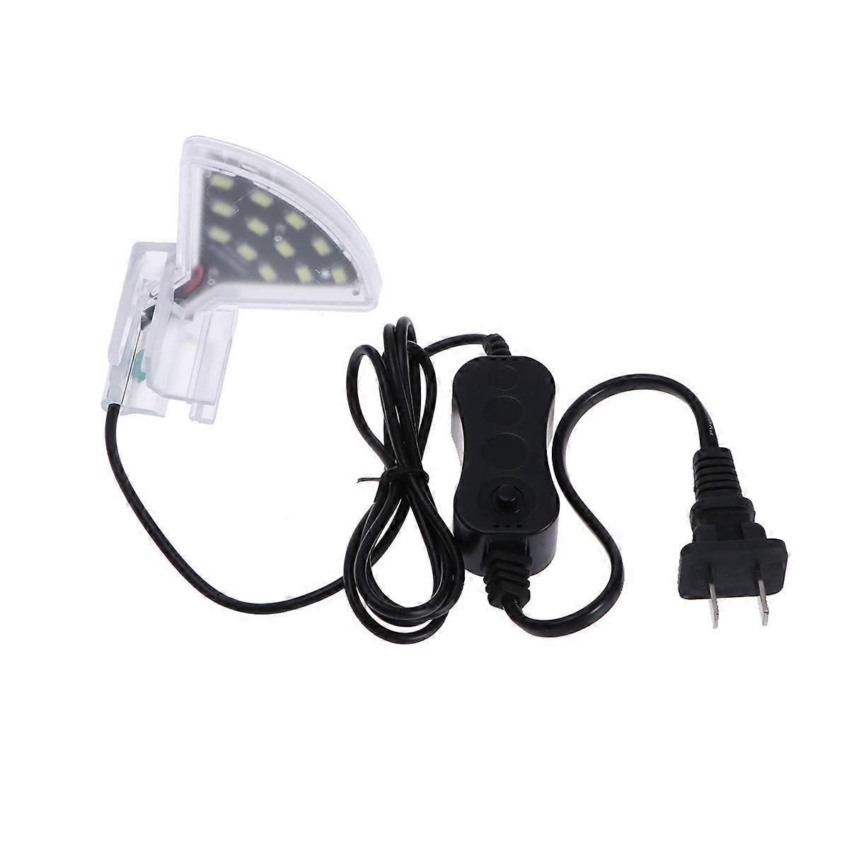 Aquarium Lamp Clip-on Fish Tank Light for Aquarium Use 2Pcs White