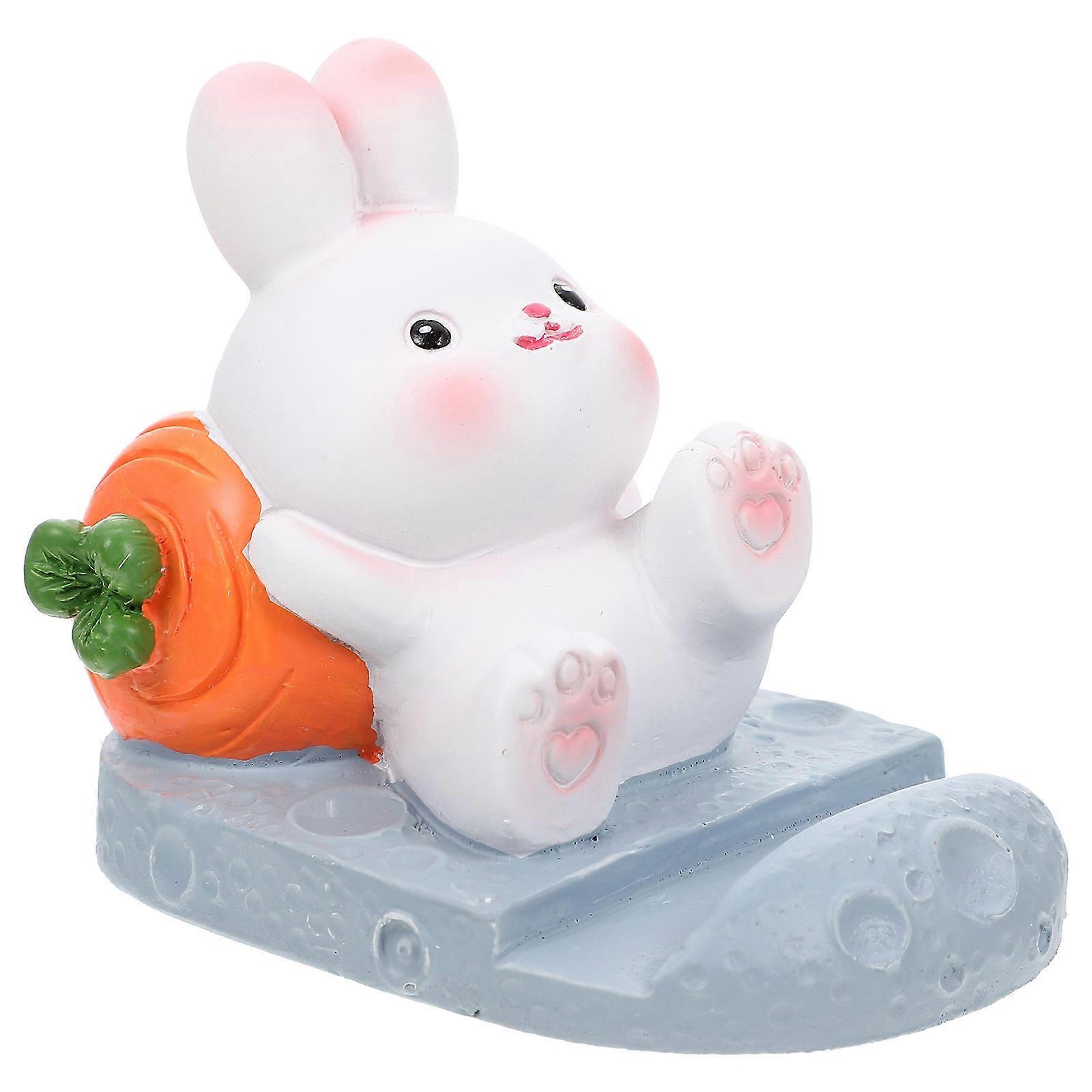 Phone Support Bunny Cartoon Cell Phone Stand for Home Use 2Pcs Set