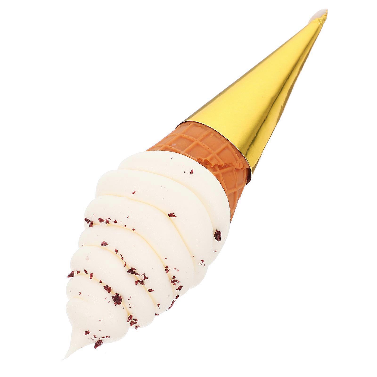 Simulation Ice Cream Prop Store Display Accessory White 21.50X6.00X6.00CM 1Pcs