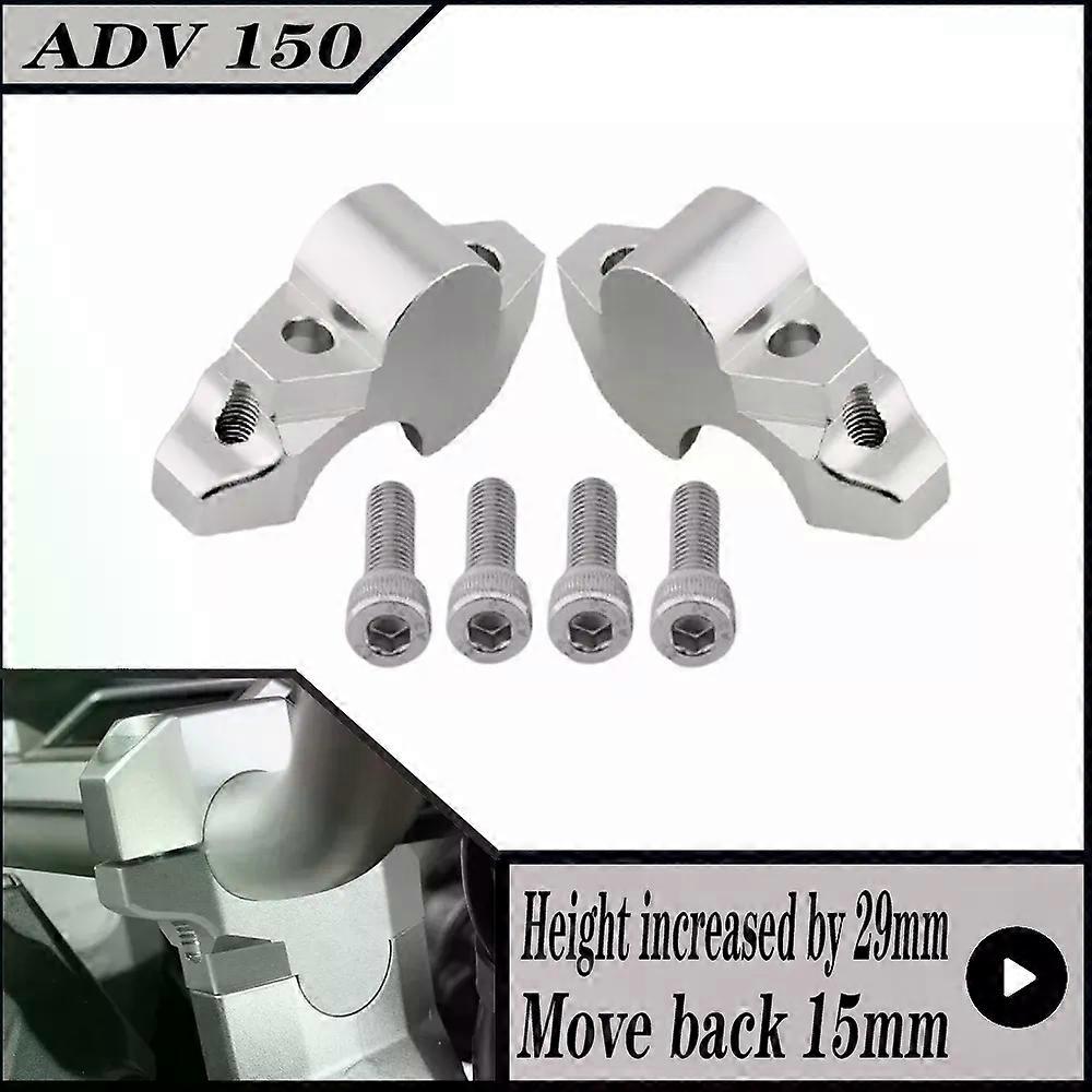 For HONDA ADV150 ADV 150 2017-2024 Motorcycle HandleBar Riser Clamp Extend Handle Bar Heightening 29MM Move Back 15MM