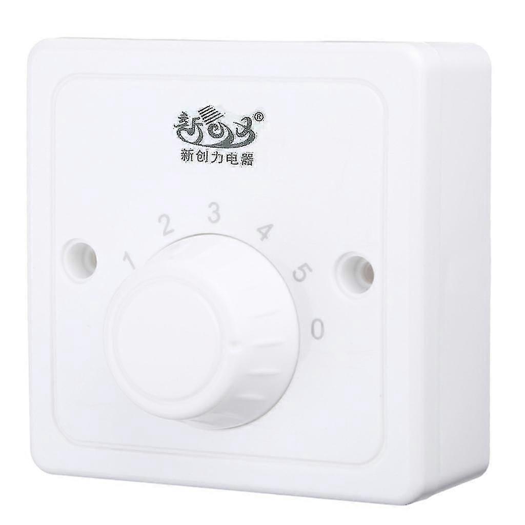 5 Gear Fan Speed Control Switch Dial Control Knob Variable Rotary Wall Switch