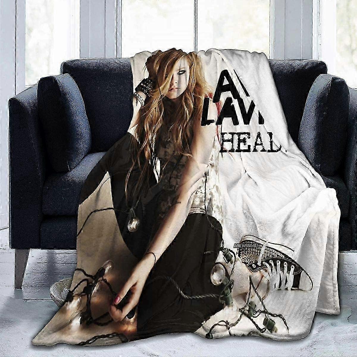 Couverture d'hiver ultra douce Avril Lavigne, légère et tendance, pour canapé et lit - N67-SYS23428 2025