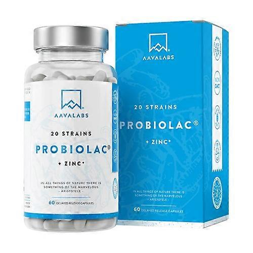 Probiolac + zinc (20-strain probiotic) 60 capsules