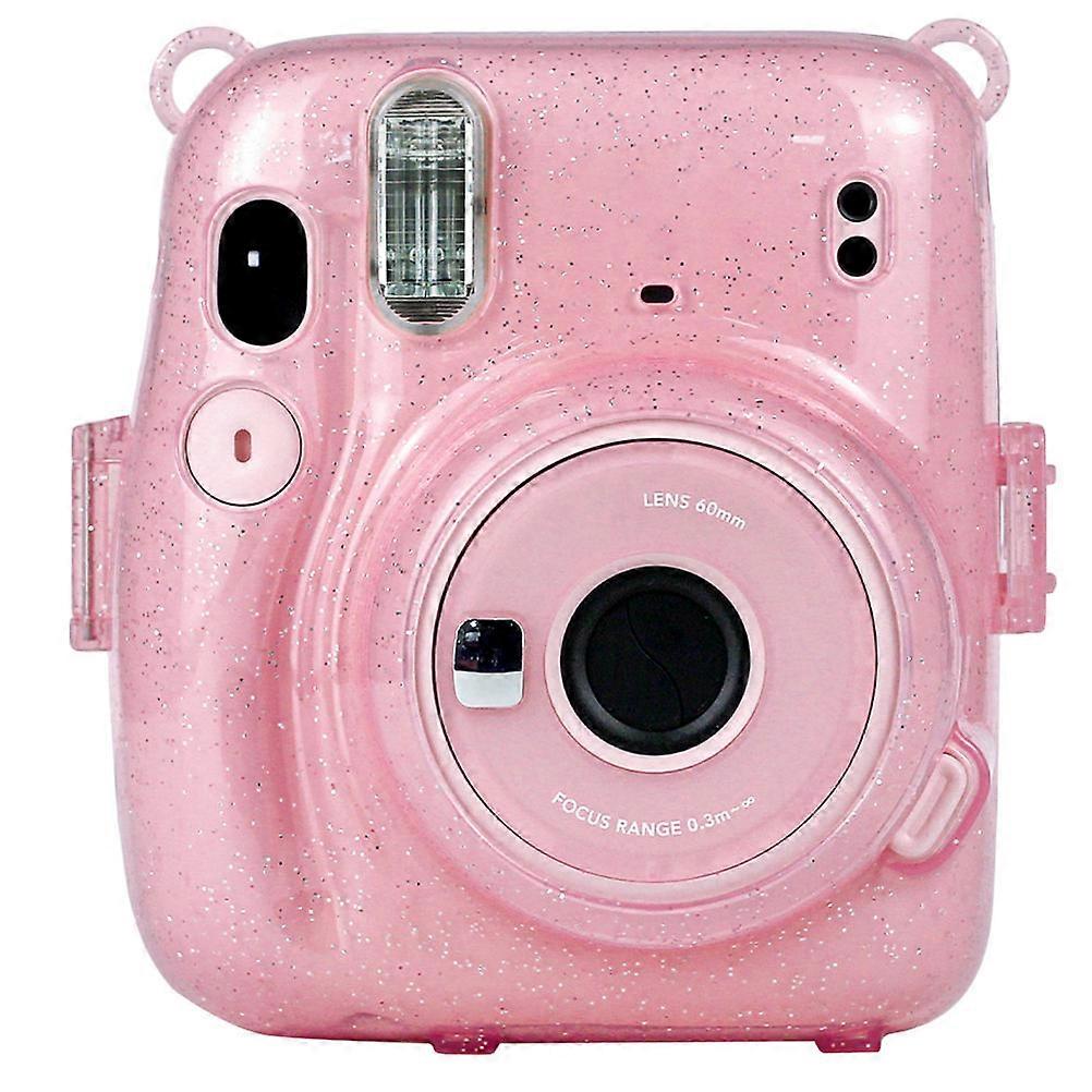 Camera Bag for Mini11 Transparent Protective Cover for Holding Camera Pink