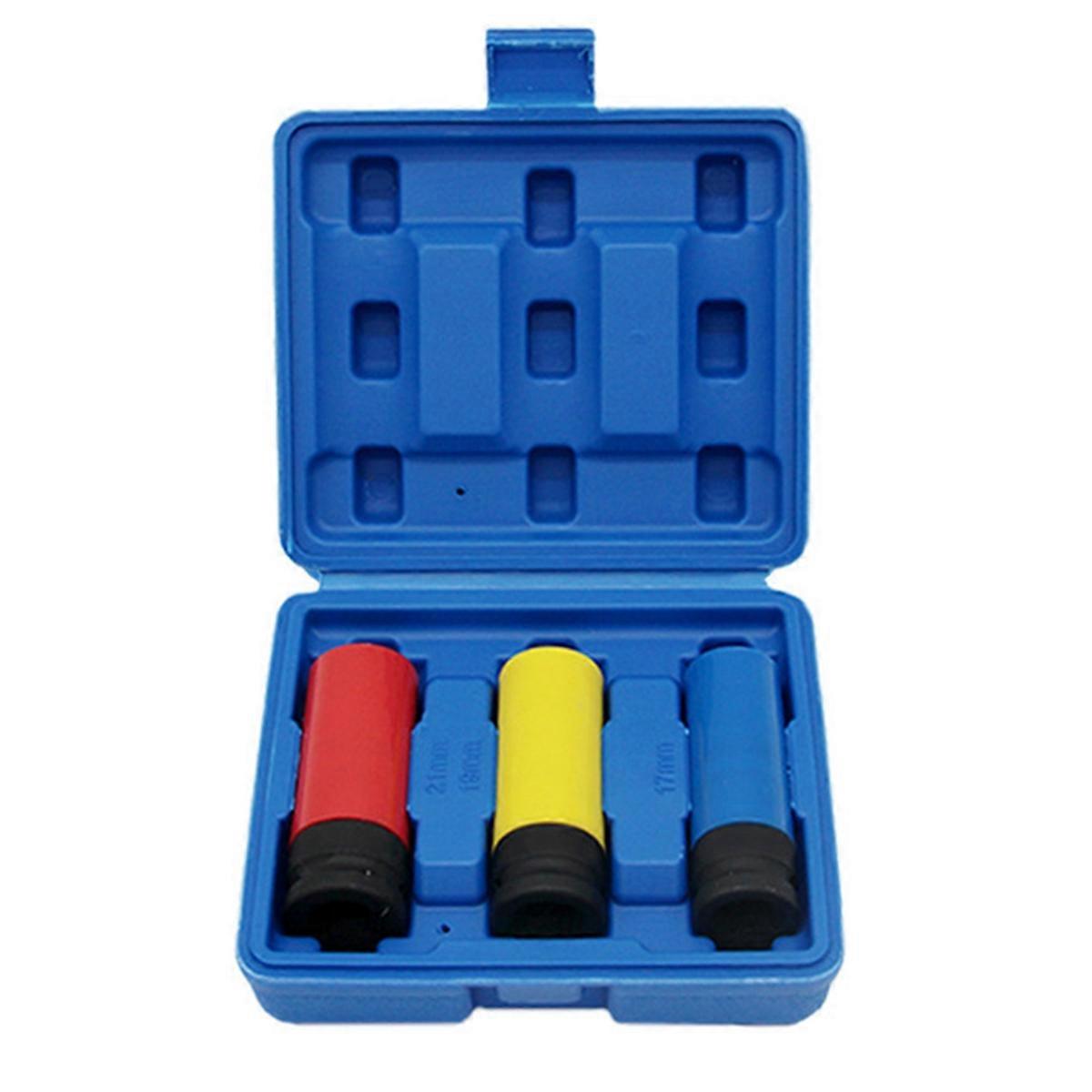 Drive Wheel Protector Impact Sleeve Set,Durables Plastic Sleeve,Blue