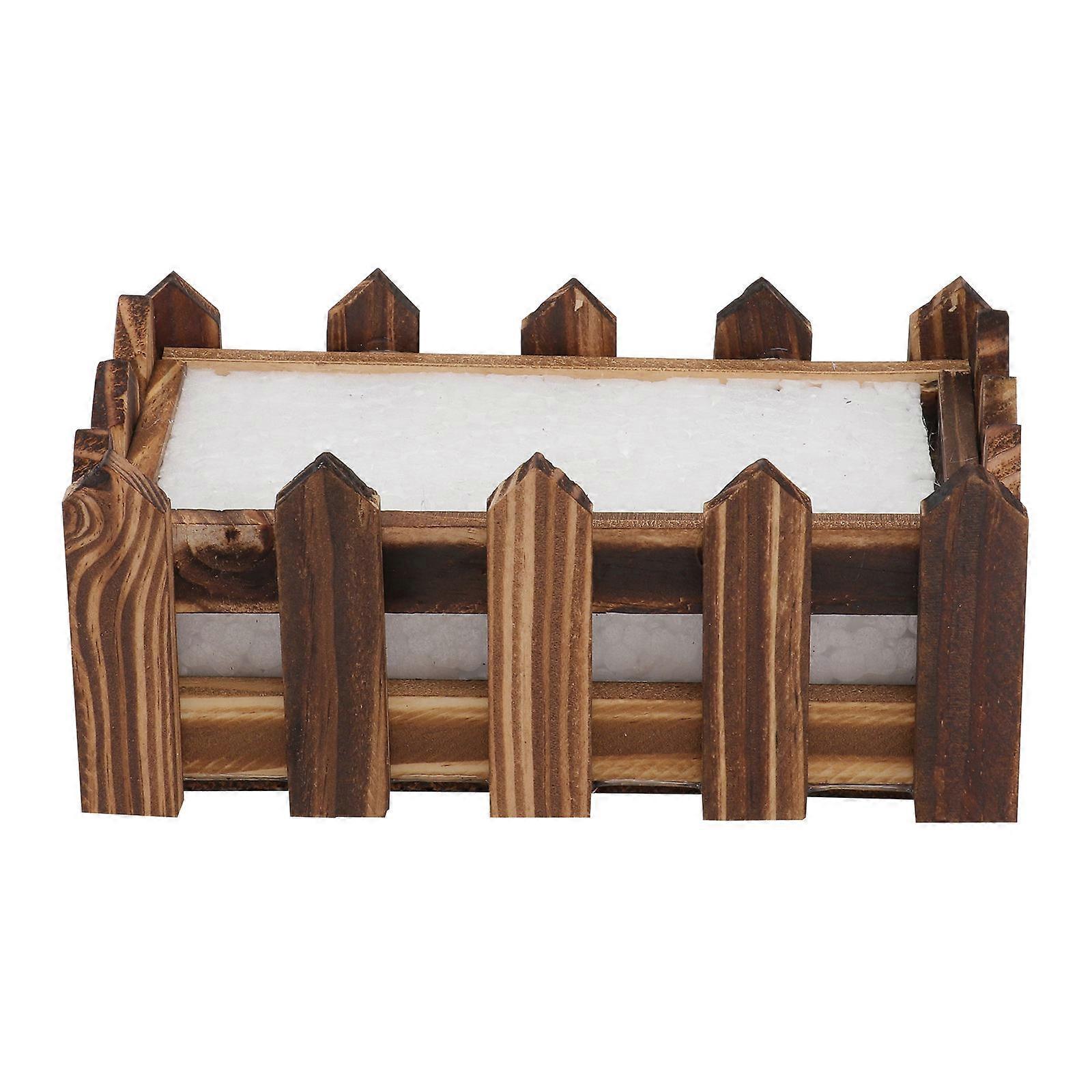 Rectangular Planter Flower Pot For Indoor Plants Home Decor Coffee 1Pack With Rustic Style