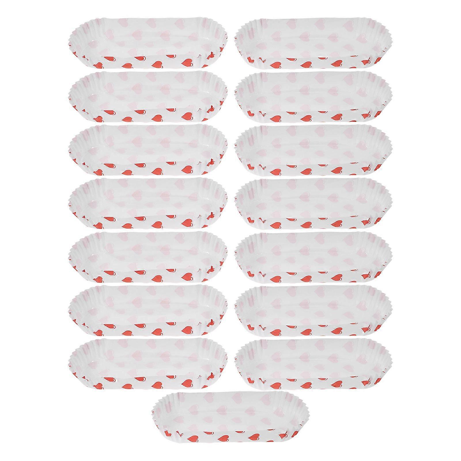 Egg Cake Paper Tray for Baking 100Pcs Hot Dog Paper Cups Bread Liners