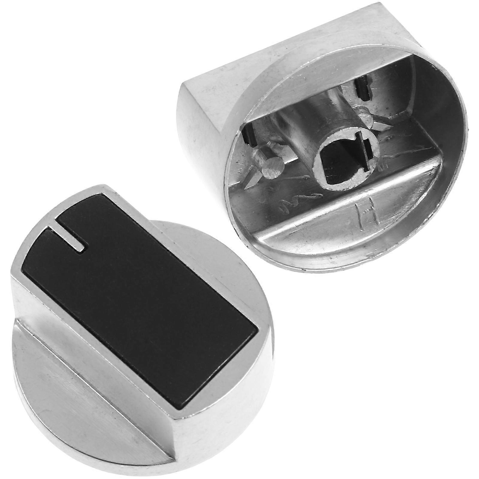 Burner Knobs Gas Stove Universal Zinc Alloy Control Knobs for Oven 2Pcs