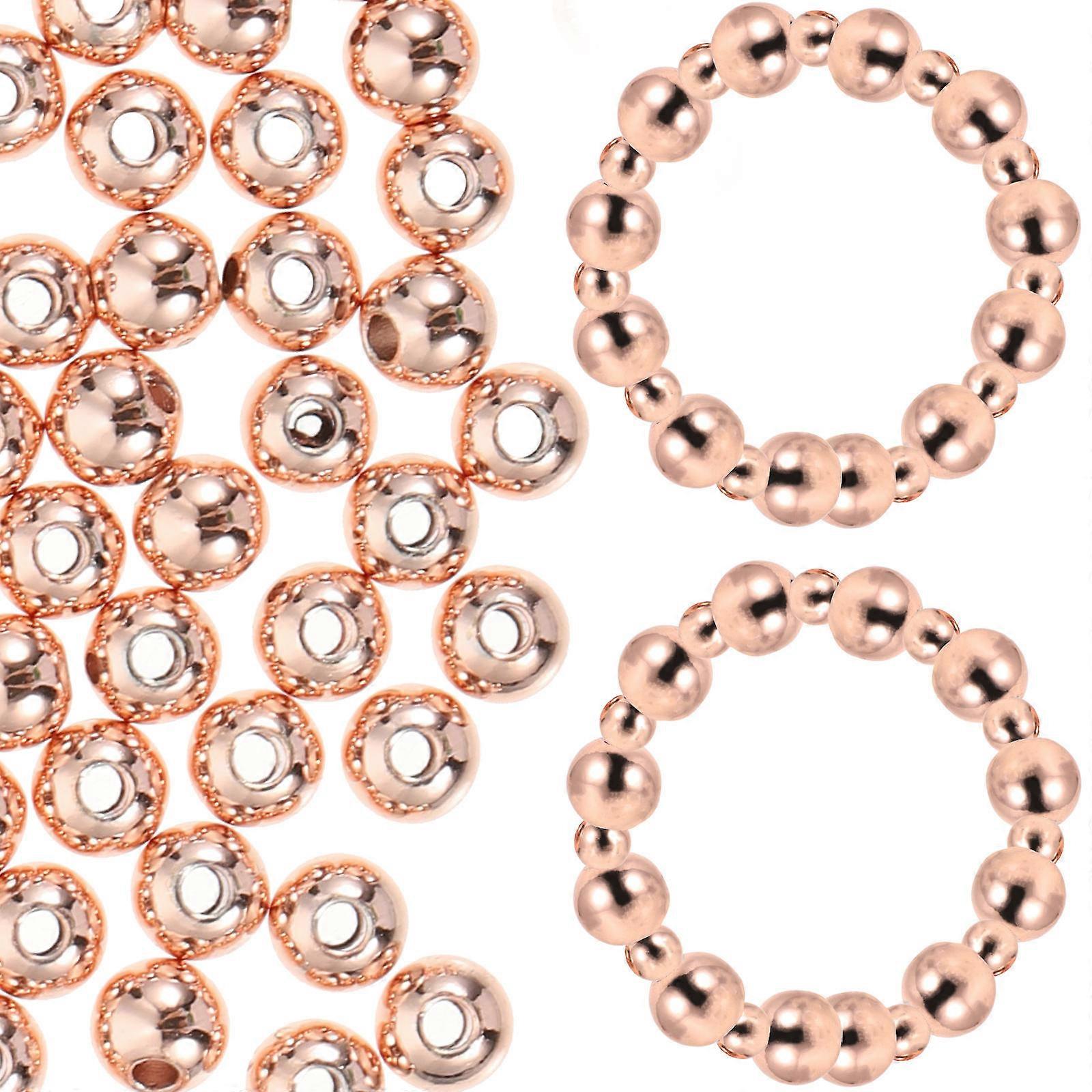 Copper Spacer Beads for Bracelet Making DIY Use 400Pcs Round Loose Beads