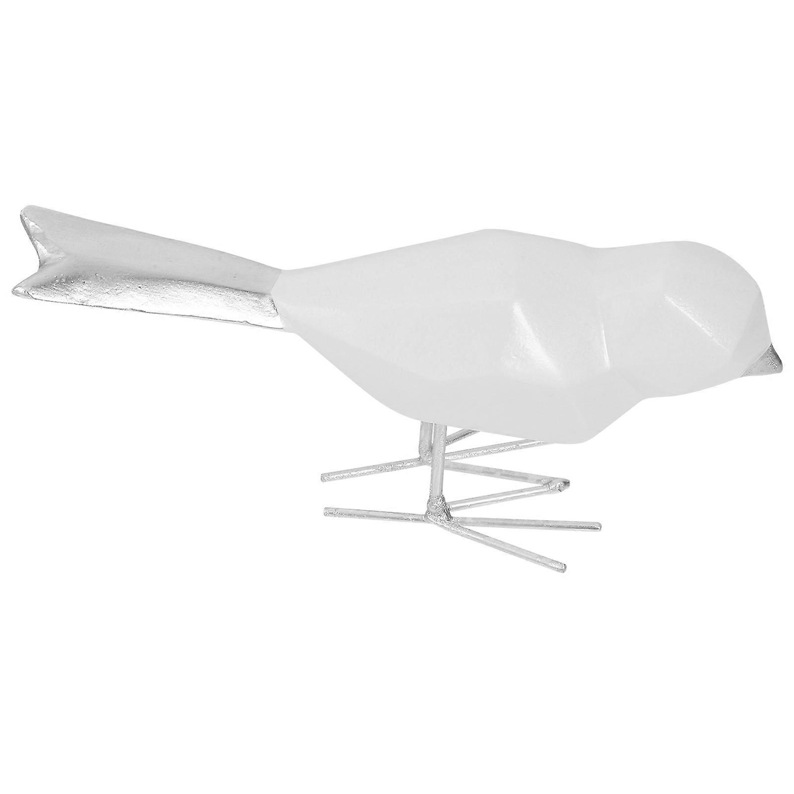 Figurine Decor for Shape Ornament for Decoration 2Pcs White