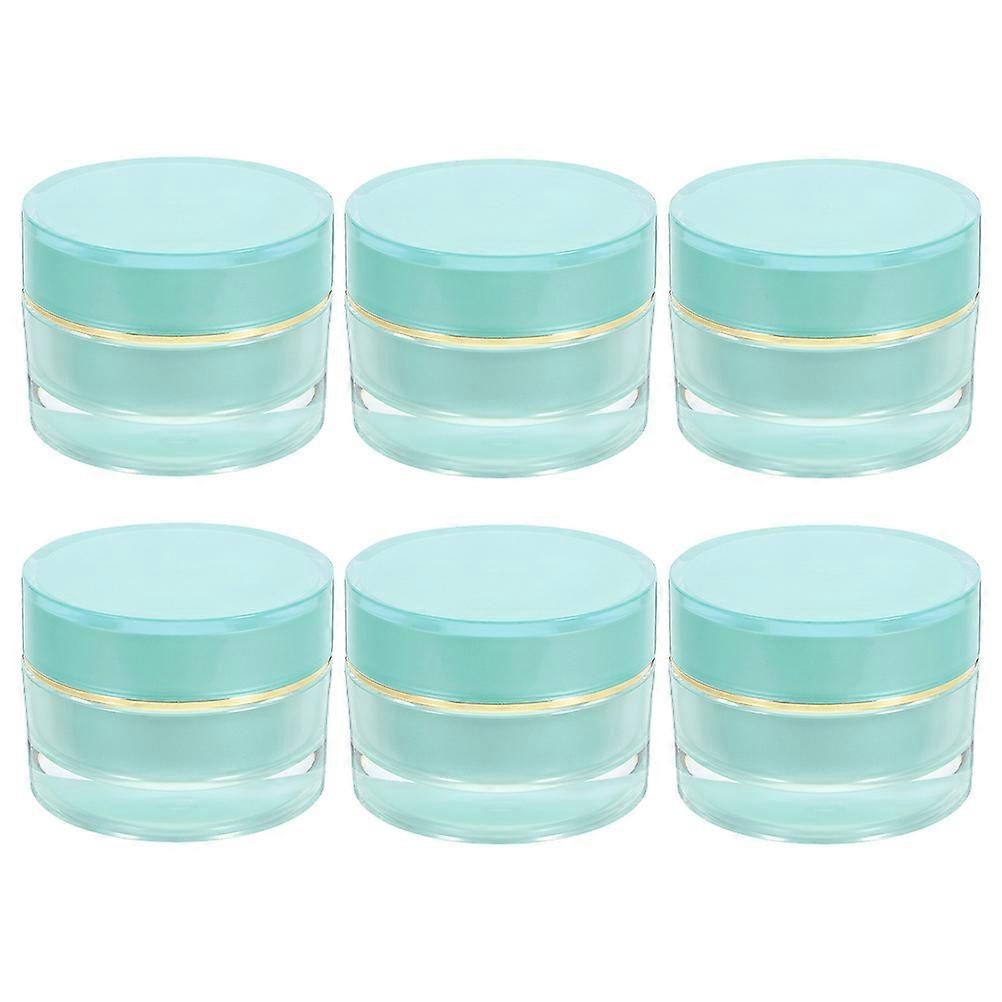 Cream Jar Travel Container for Storage 18Pcs Acrylic Refillable Cream Jars with Lid