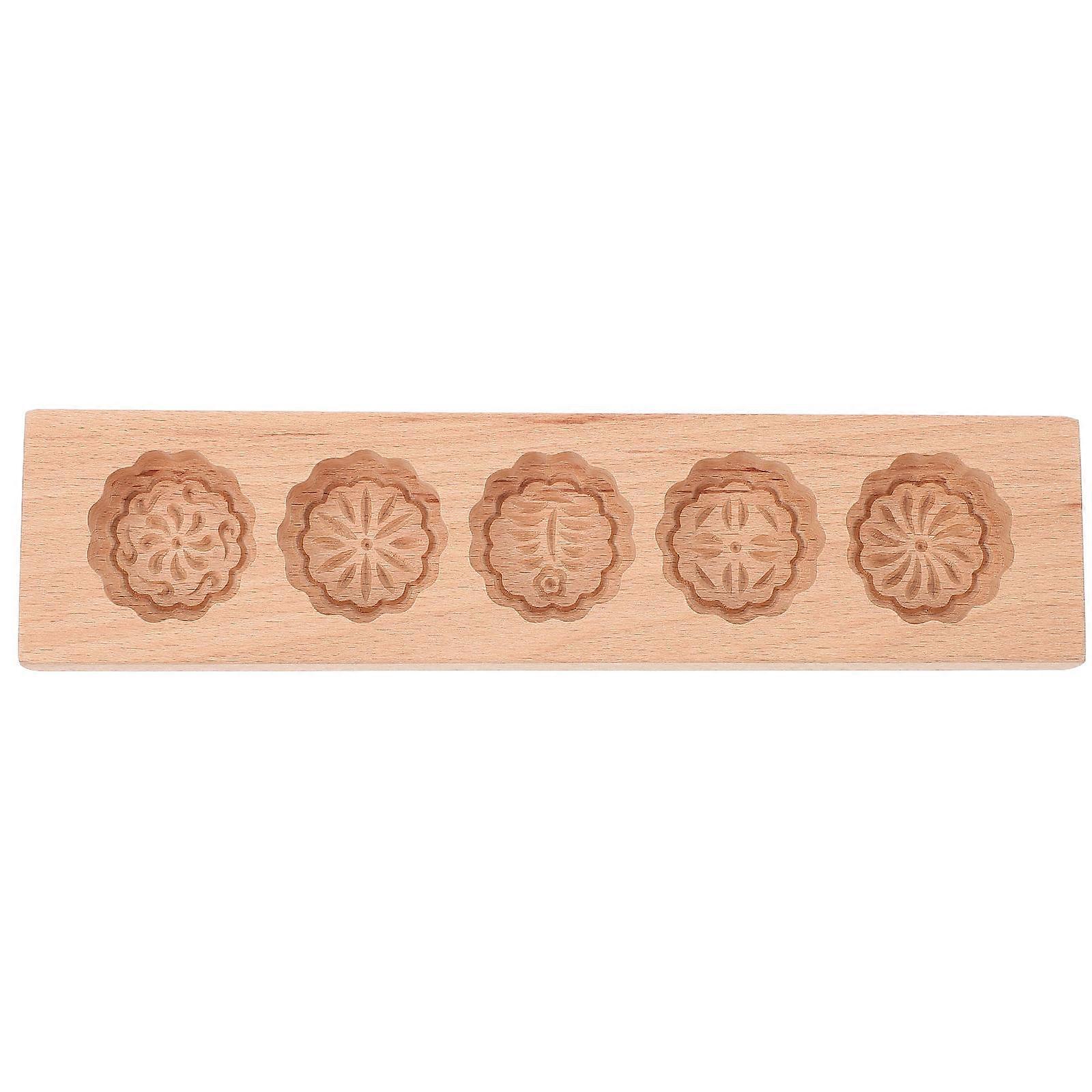 Wooden Moon Cake Mold Baking Tool 1Pcs for Household Kitchen Baking