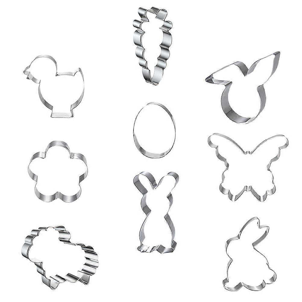 Stainless Steel Cookie Cutter Mold for Baking 18Pcs Easter Biscuit Set