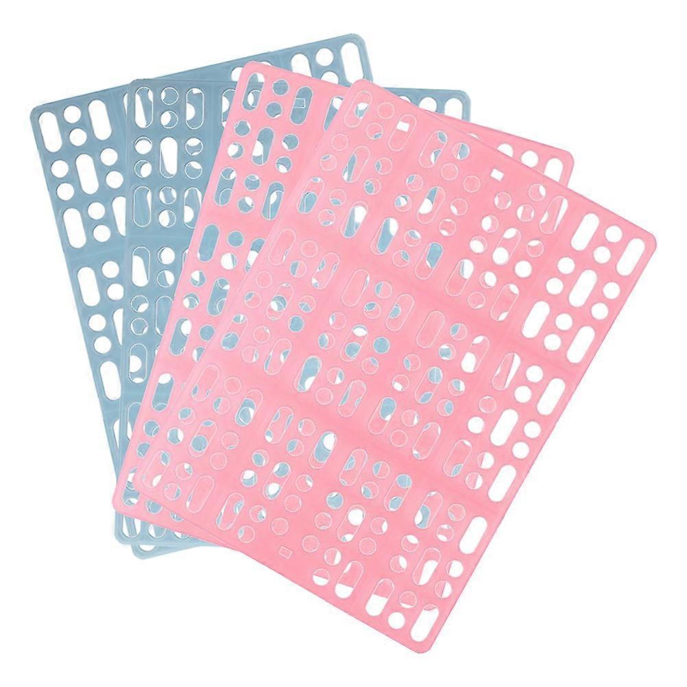Plastic Rabbit Cage Mat for Foot Resting 12Pcs Assorted Color Bunny Pads
