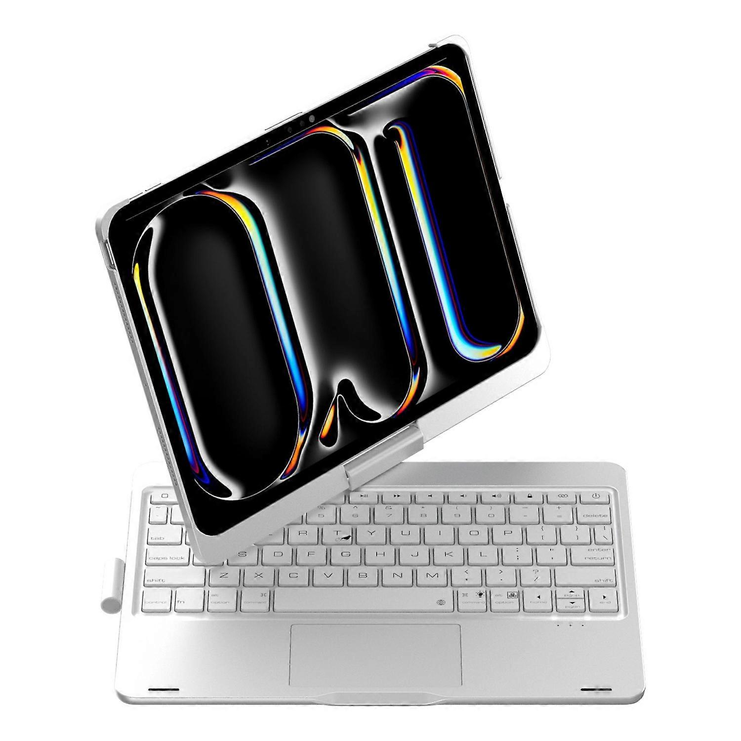 For iPad (2025) 10.9 (2022) Trackpad Backlight Keyboard with Tablet Case