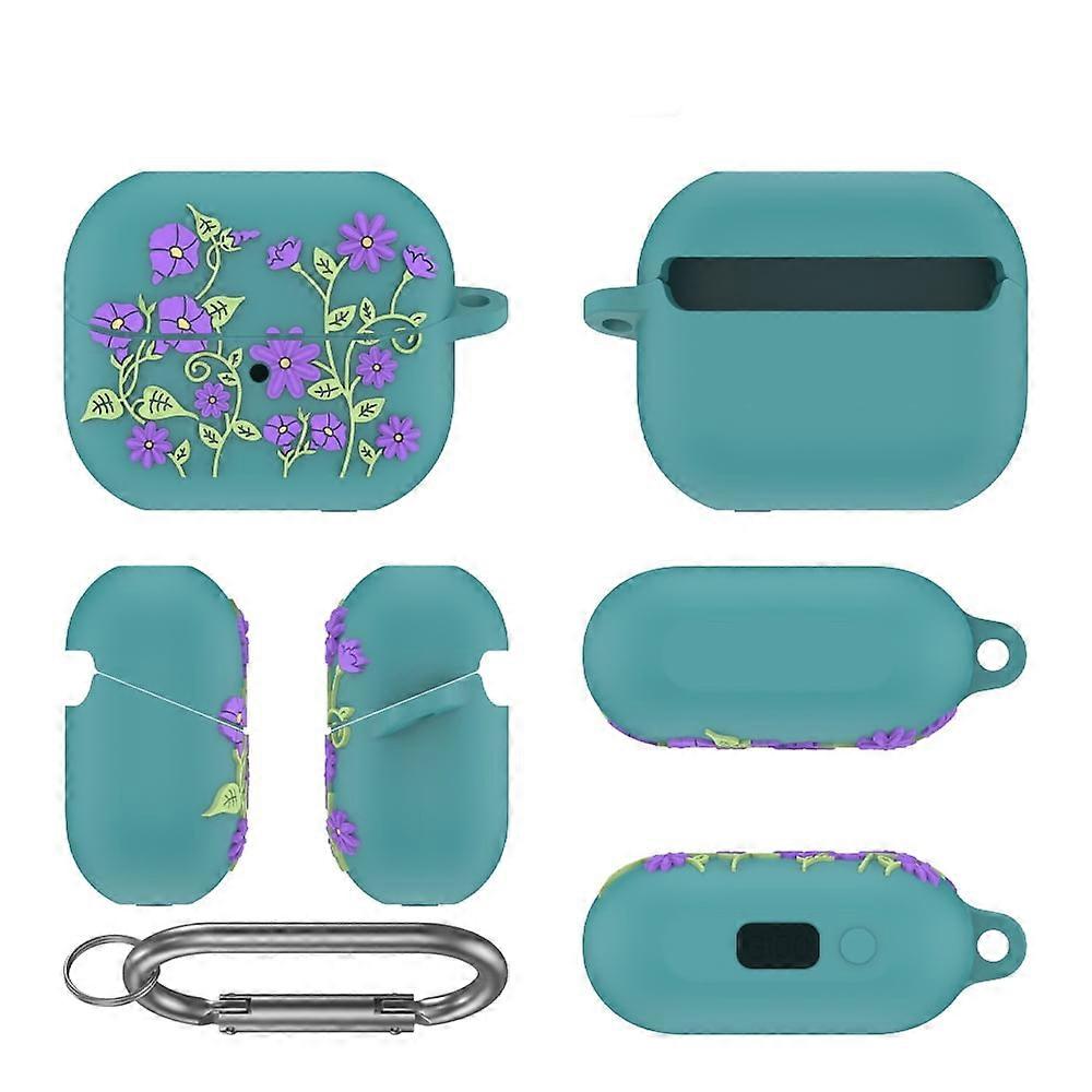 Soft Silicone Case for 2024 Galaxy Buds 3+/Pro/3, Cute Protective Cover with Carabiner - Compatible with Galaxy Buds 3