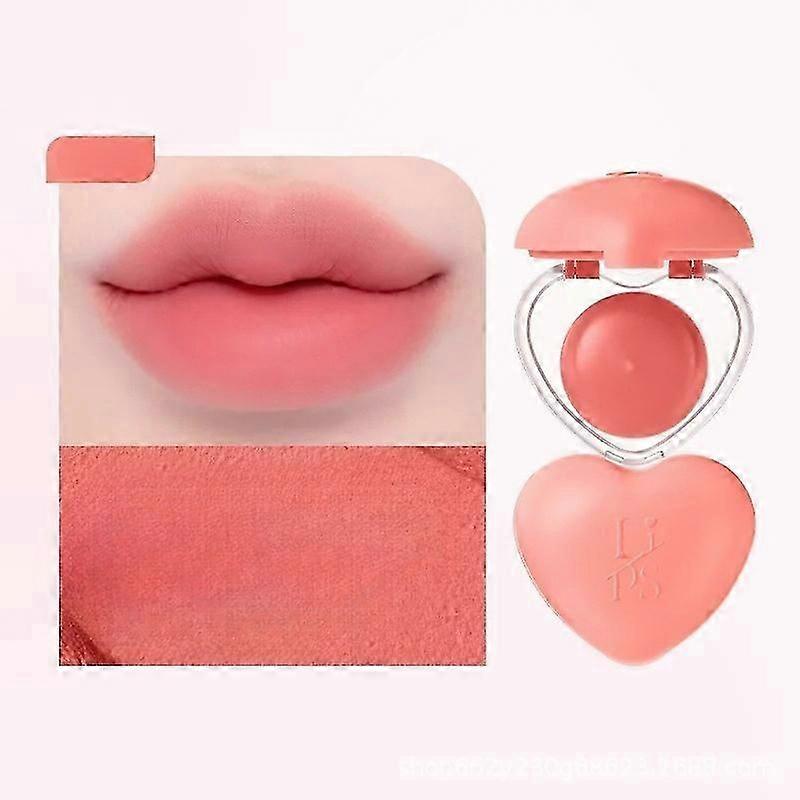 Heart-Shaped Lip and Cheek Balm  Fine-Milled, Soft Matte Finish with Delicate Pink Tones for a Blushing Look