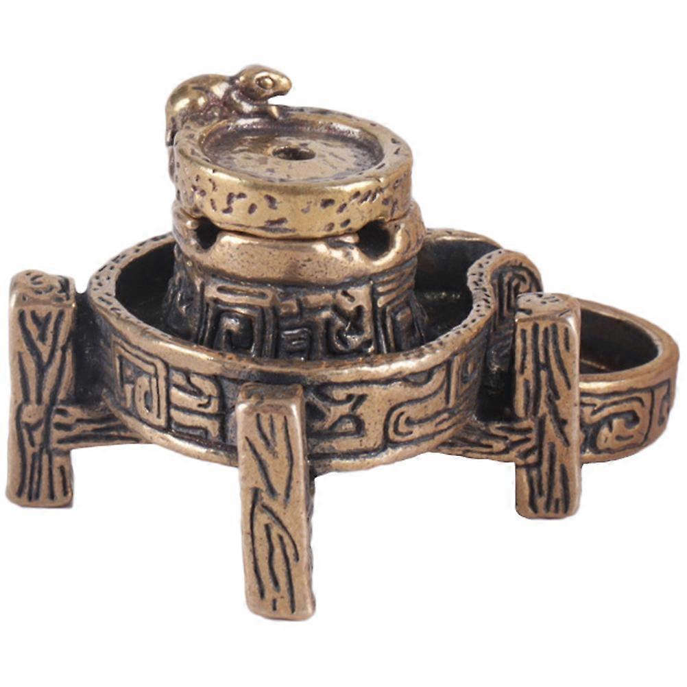 Desktop Censer Stone Mill Backflow Incense Burner 2Pcs for Relaxation