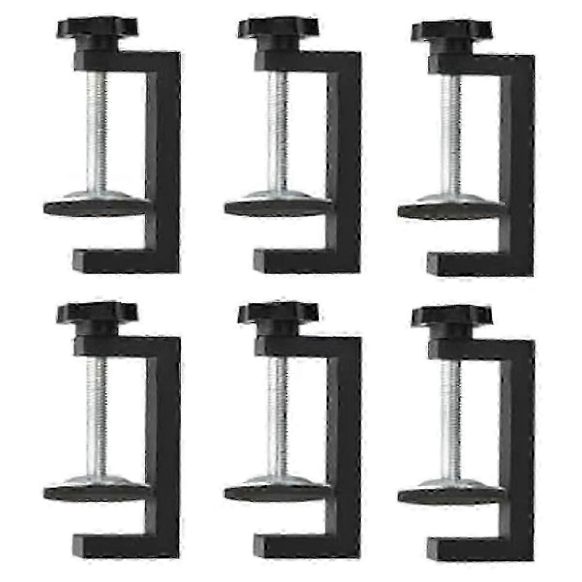 6pcs G Clamps for Woodworking Universal C-Clamp Small Desk Clamp Cabinet Face Frame with Stable Wid