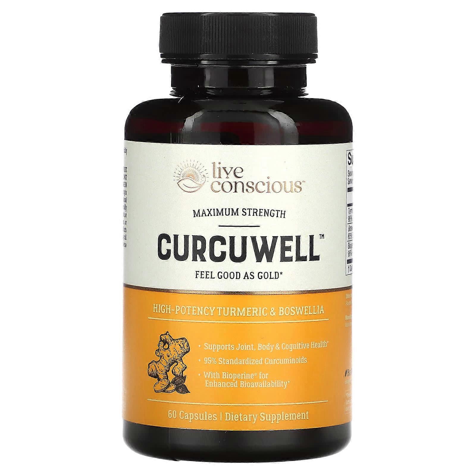Curcuwell, Maximum Strength, 60 Capsules
