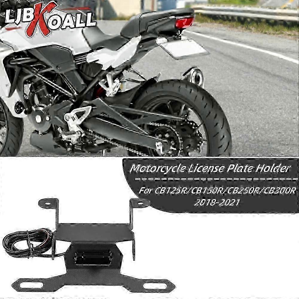 Tail Tidy Fender Eliminator with LED Light for Honda CB Series - License Plate Holder Upgrade