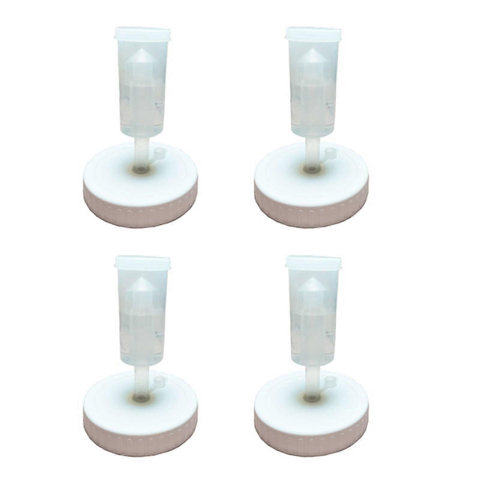 4Pc Mouth Jars Lids Fermenting Lids with Airlocks Fermentation Kit for Making Sauerkraut in Wide Mouth Jars