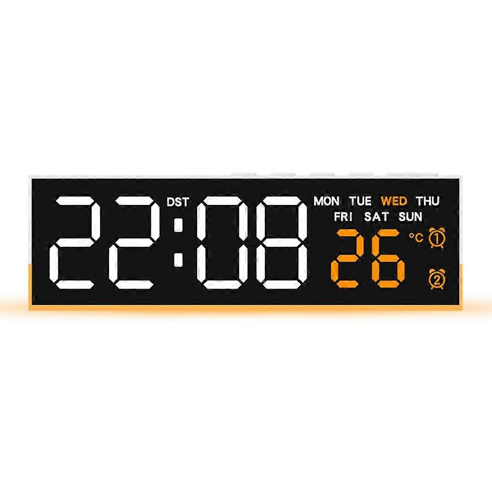 Led Digital Alarm Clock With Temperature & Calendar Atmosphere Lights
