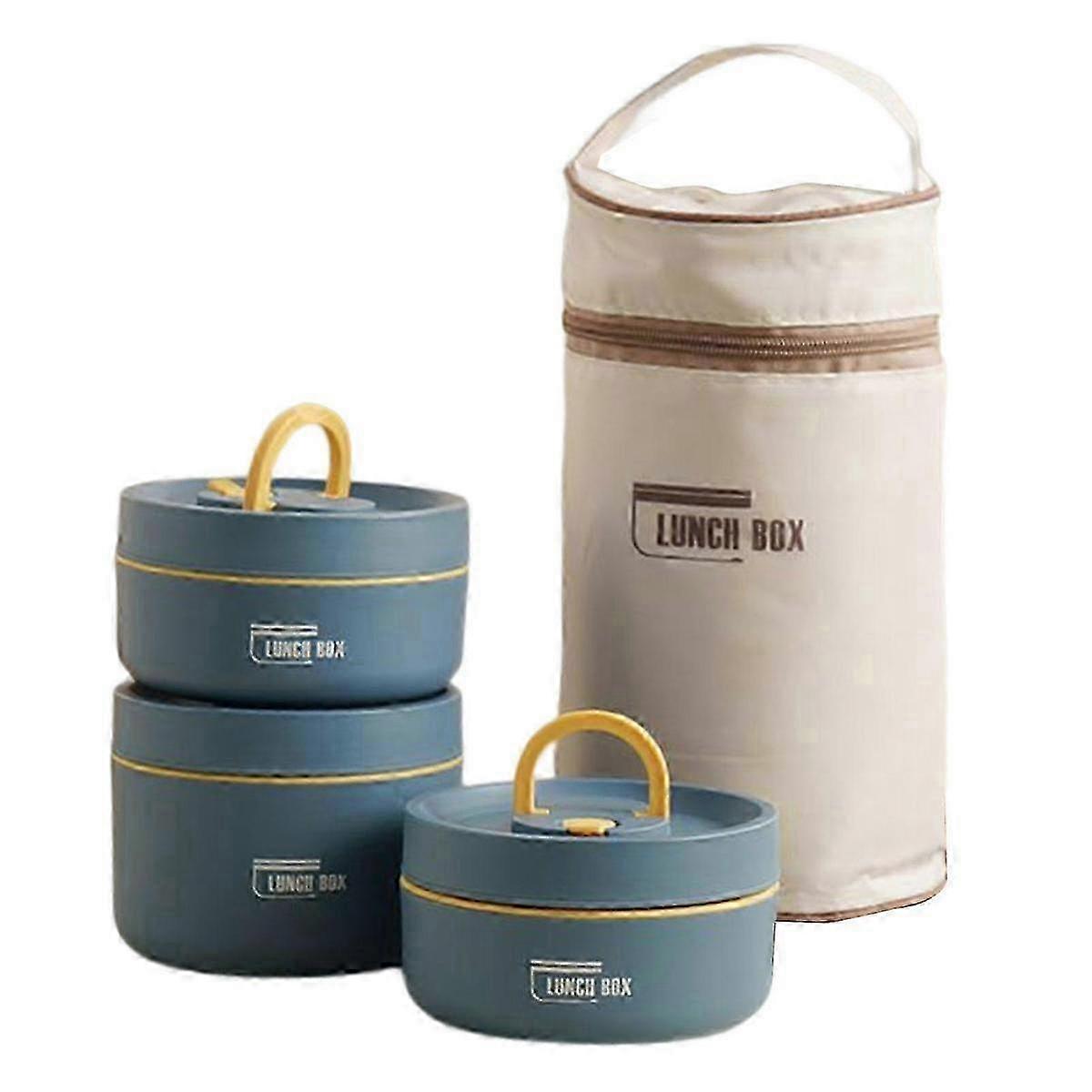 Portable Insulated Lunch Container Set Multi-Layer Combination Picnic Lunch Box