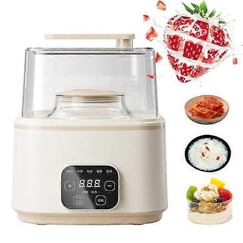 Yogurt Maker Compact Fermentation Machine With 5 Preset Programs And LED Touch Panel For Homemade Yogurt
