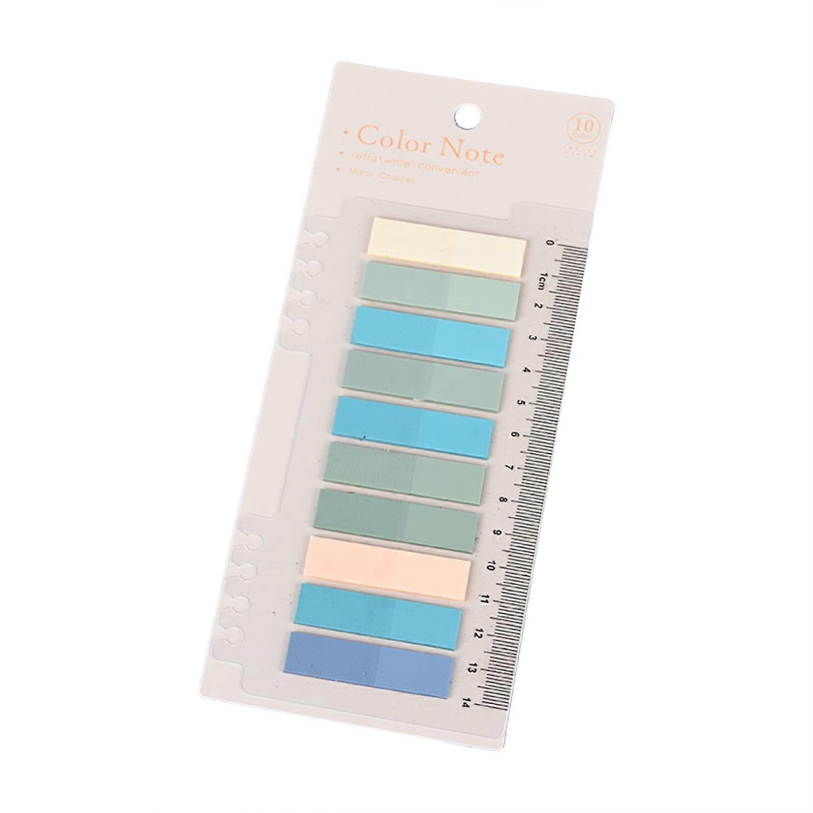 WRXMIJNHGSA Sticky Note Index Marker Sticker Morandi Translucent Creative Notes Students Focus on Note Classification Notes N Times