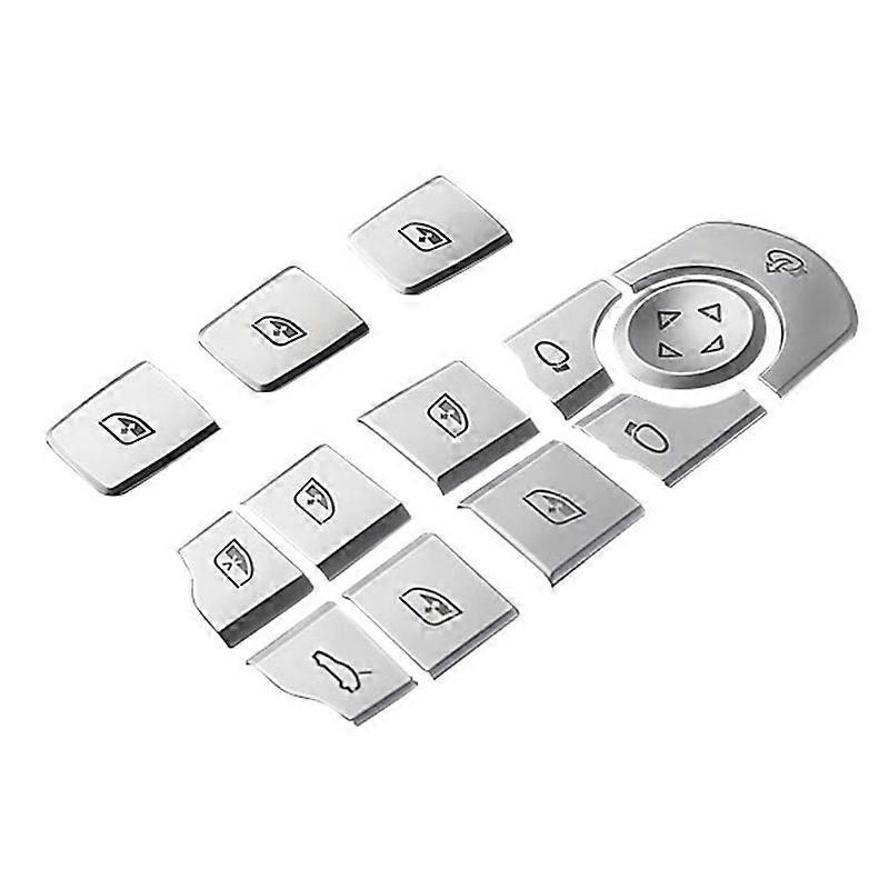Car Window Lifter Buttons Sequins Decoration Chrome Interior Cover