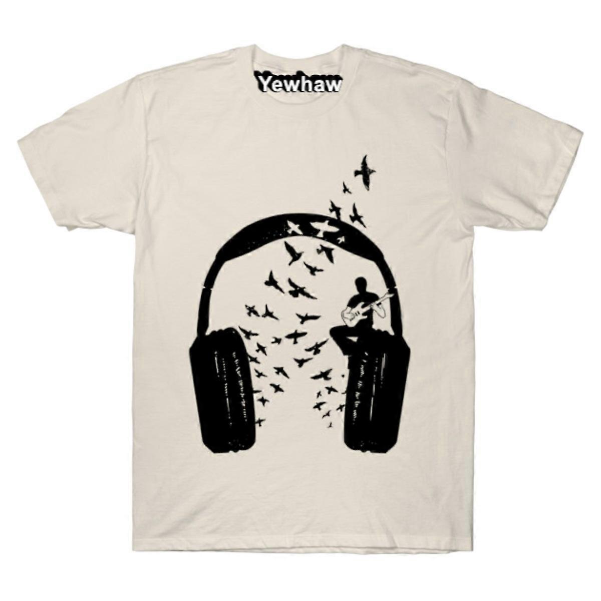 Koszulka z gitarą elektryczną i słuchawkami