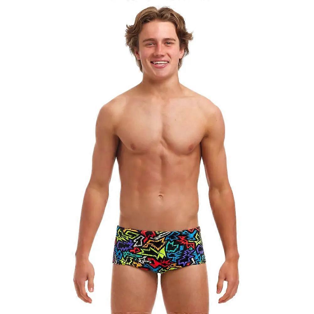 Funky Trunks Maillot De Bain Garçon Funk Me Sidewinder - Noir/Multi