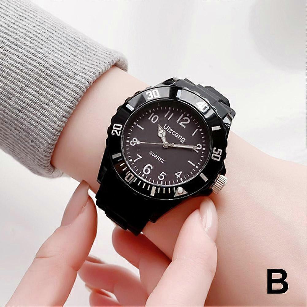 Candy Color Watch Premium Retro Quartz Movement Vintage Design High Quality Silicone Strap Versatile Unisex Timepiece