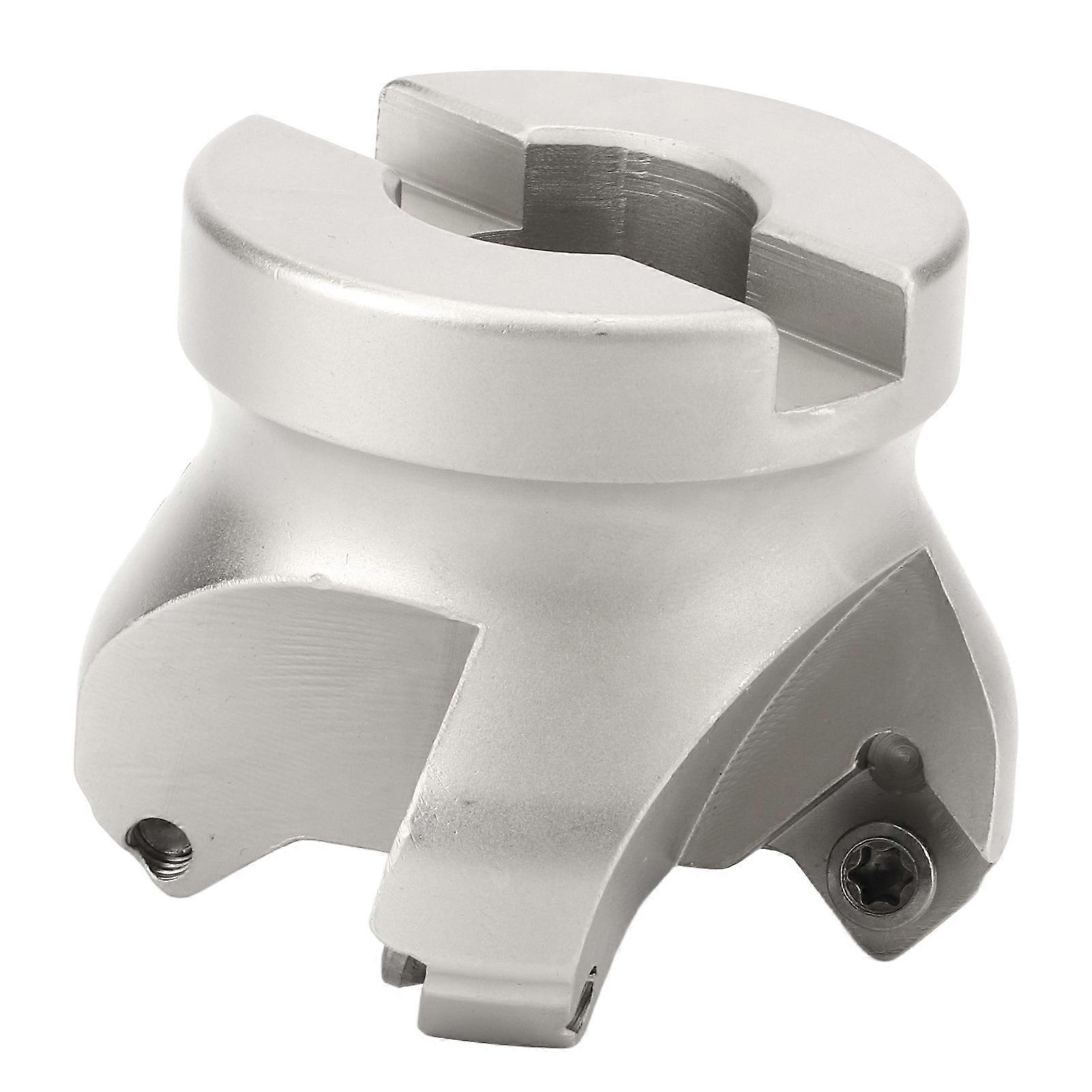 4 Flute Face Mill Cutter Head with 10 Inserts Robust Oxidation Resistance for Metal Processing