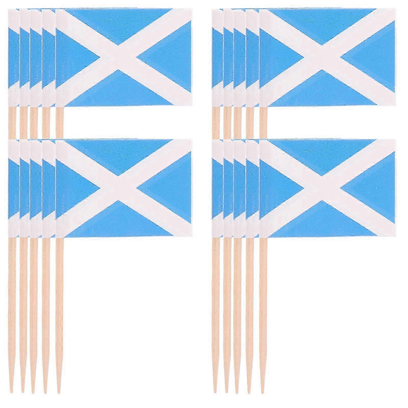 100 Pcs Edinburgh Inspired Cake Toppers for Events