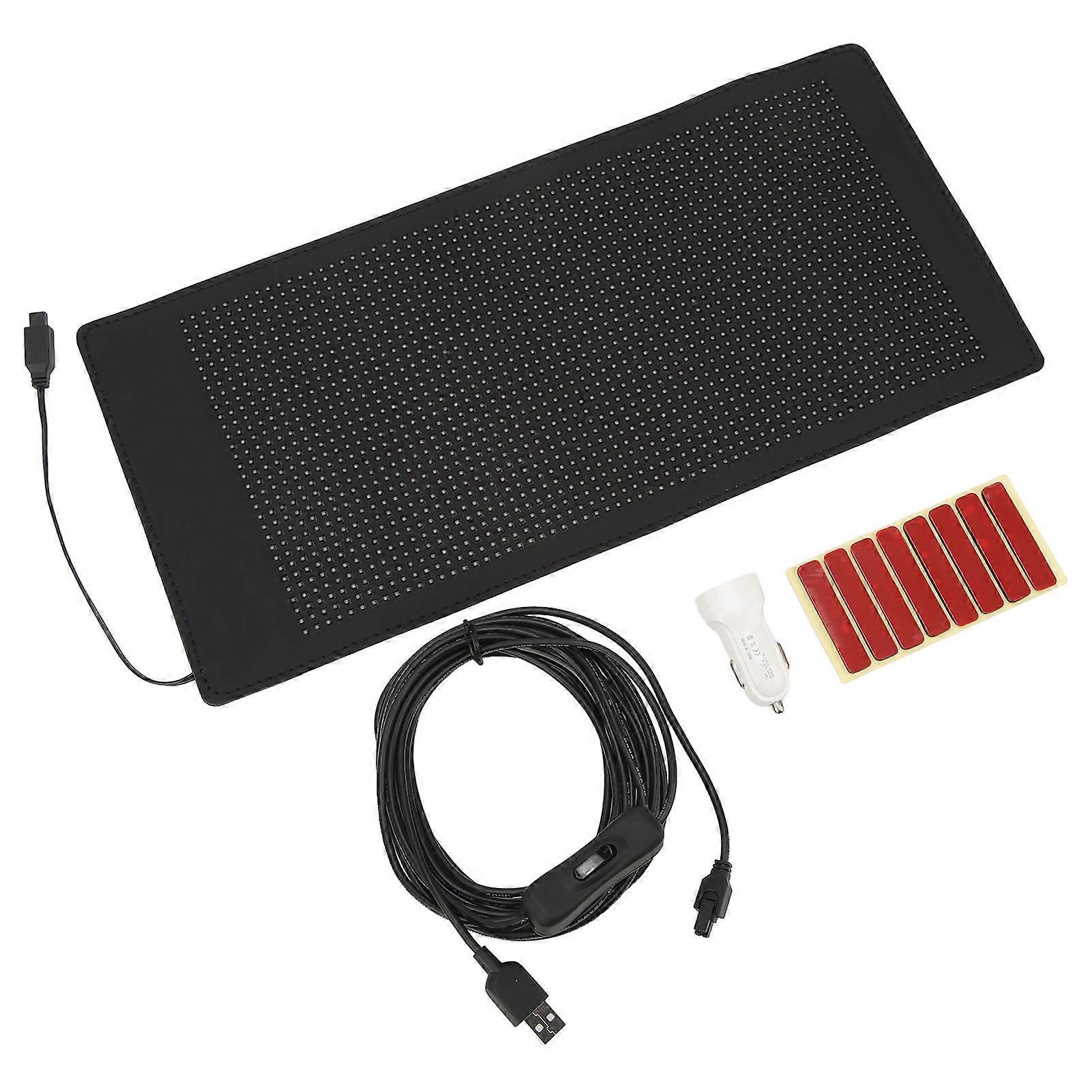 Scrolling LED Sign 390x187mm Programmable Colorful Light Display Screen 32x64 Resolution USB DC 5V