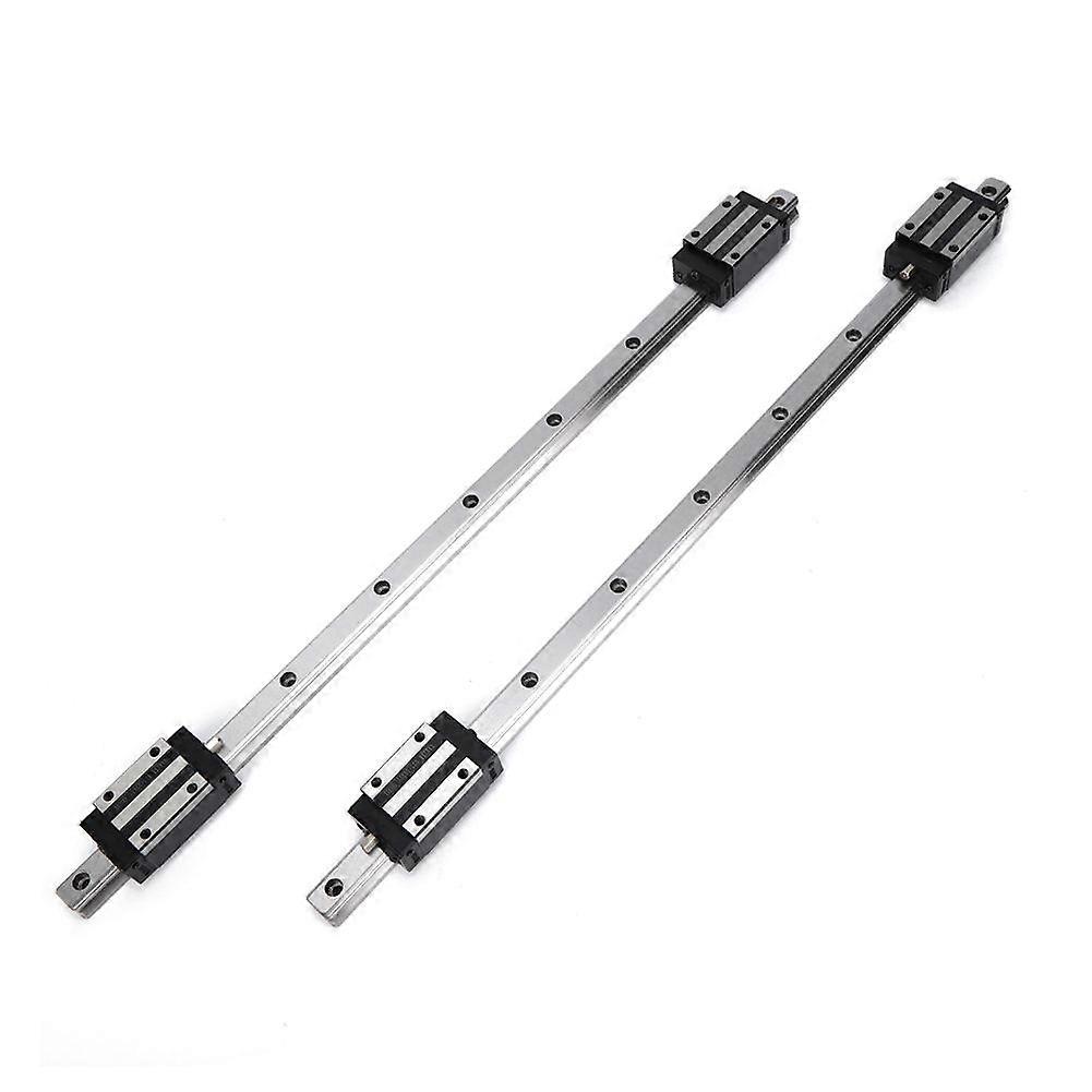2Pcs Liner Guide Rail High Accuracy HG15 Strong Interchangeability with 4Pcs HG15 Slide BlockHG15-500MM SH