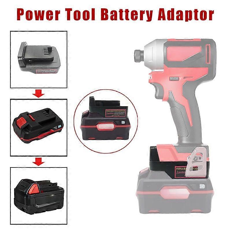 Battery Adapter for Parkside 20v battery Convert to for Milwaukee 18v Power tool