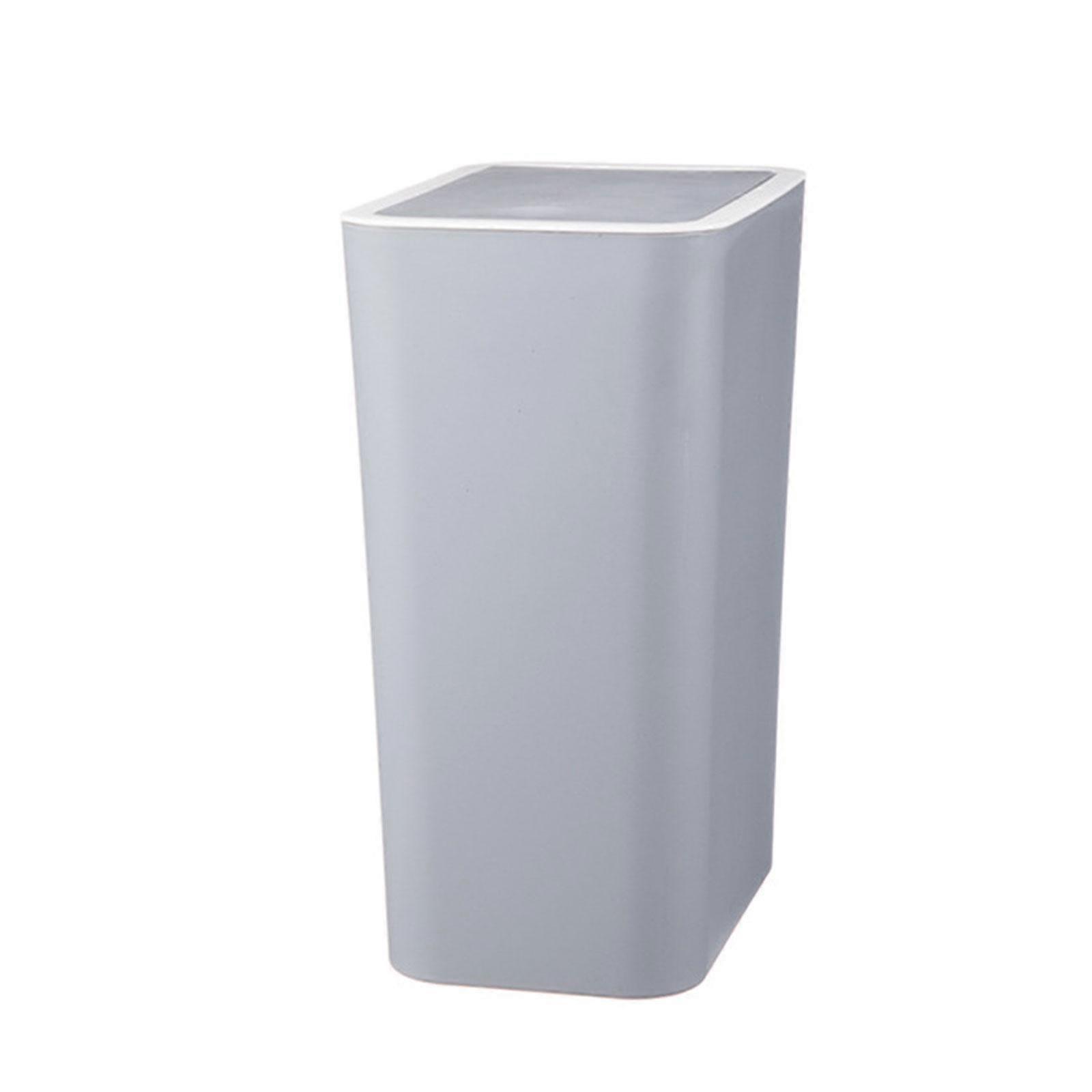 Plastic Push Top Waste Bin for Home and Office Use Durability Trash Can Waste Bin with Easy Press Lid for Any Room