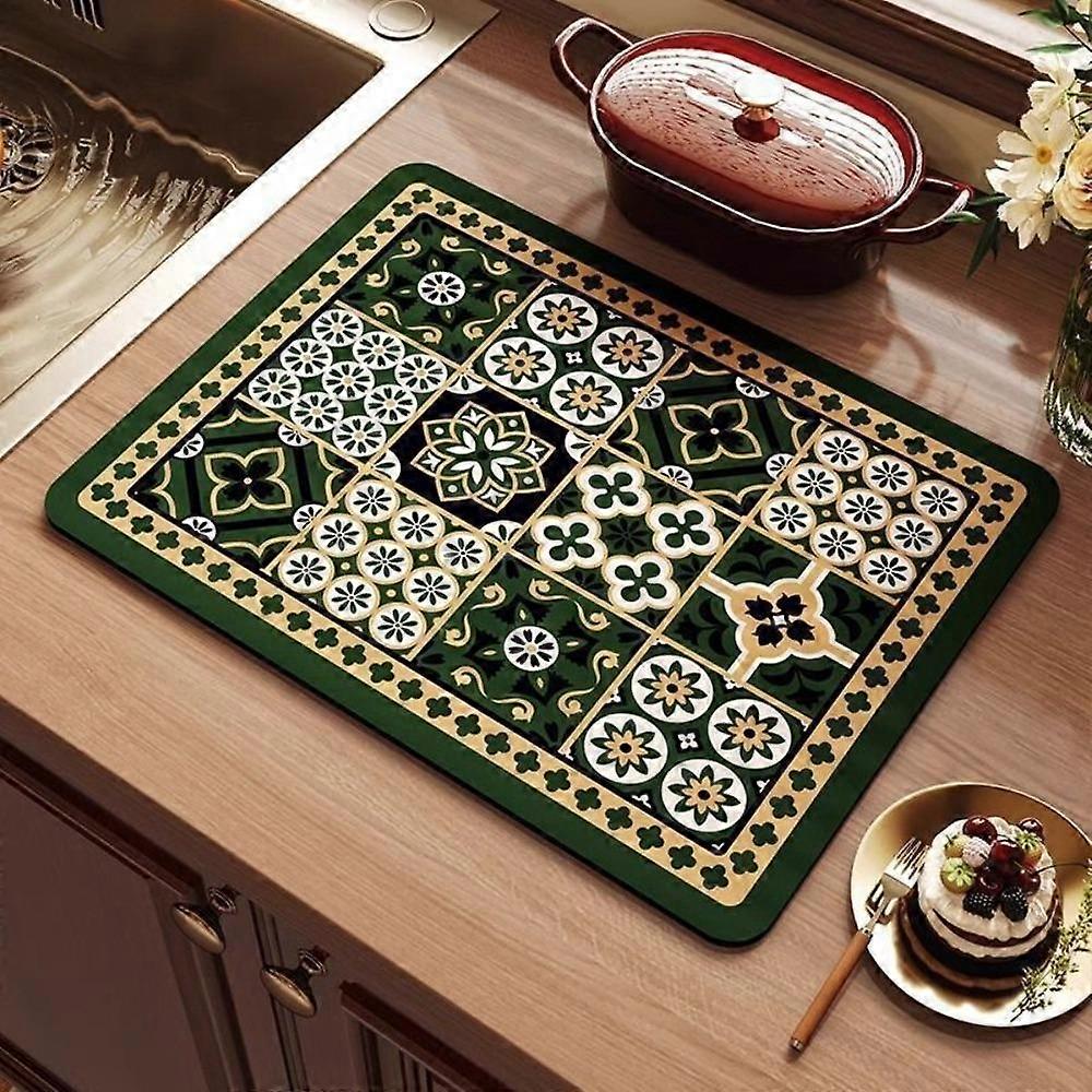Quick-drying Drain Pad Waterproof Table Pads New Tableware Drying Mat  Kitchen