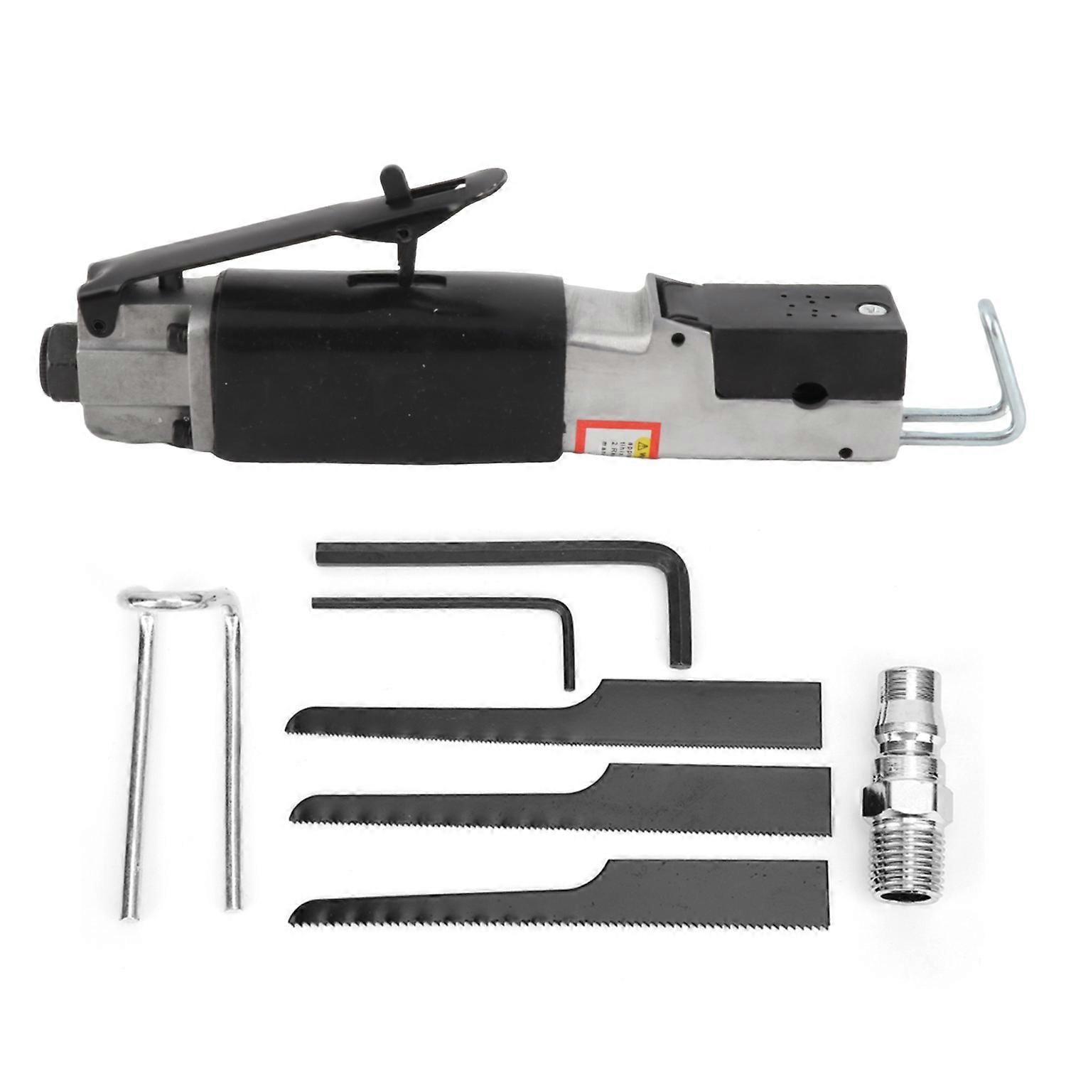 Pneumatic Reciprocating Saw Soft Rubber Handle Cutting Air Tool with Wrench Saw Blade