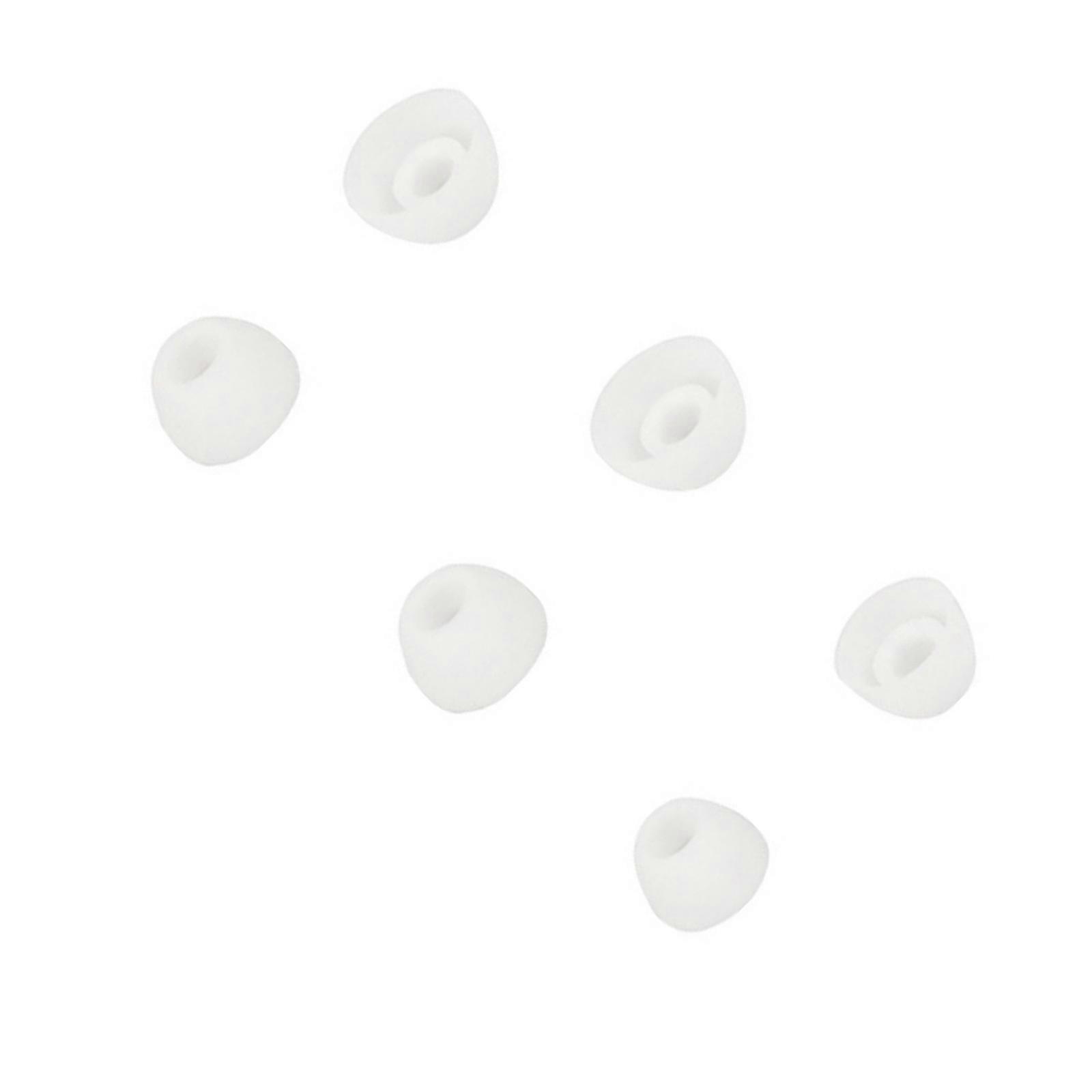 Headsets Eartips Replacement Upgraded Soft Ear Bud Tips for ComfoBuds Mini 10 Silicone Earplugs Eartips 3Pairs/Set  White