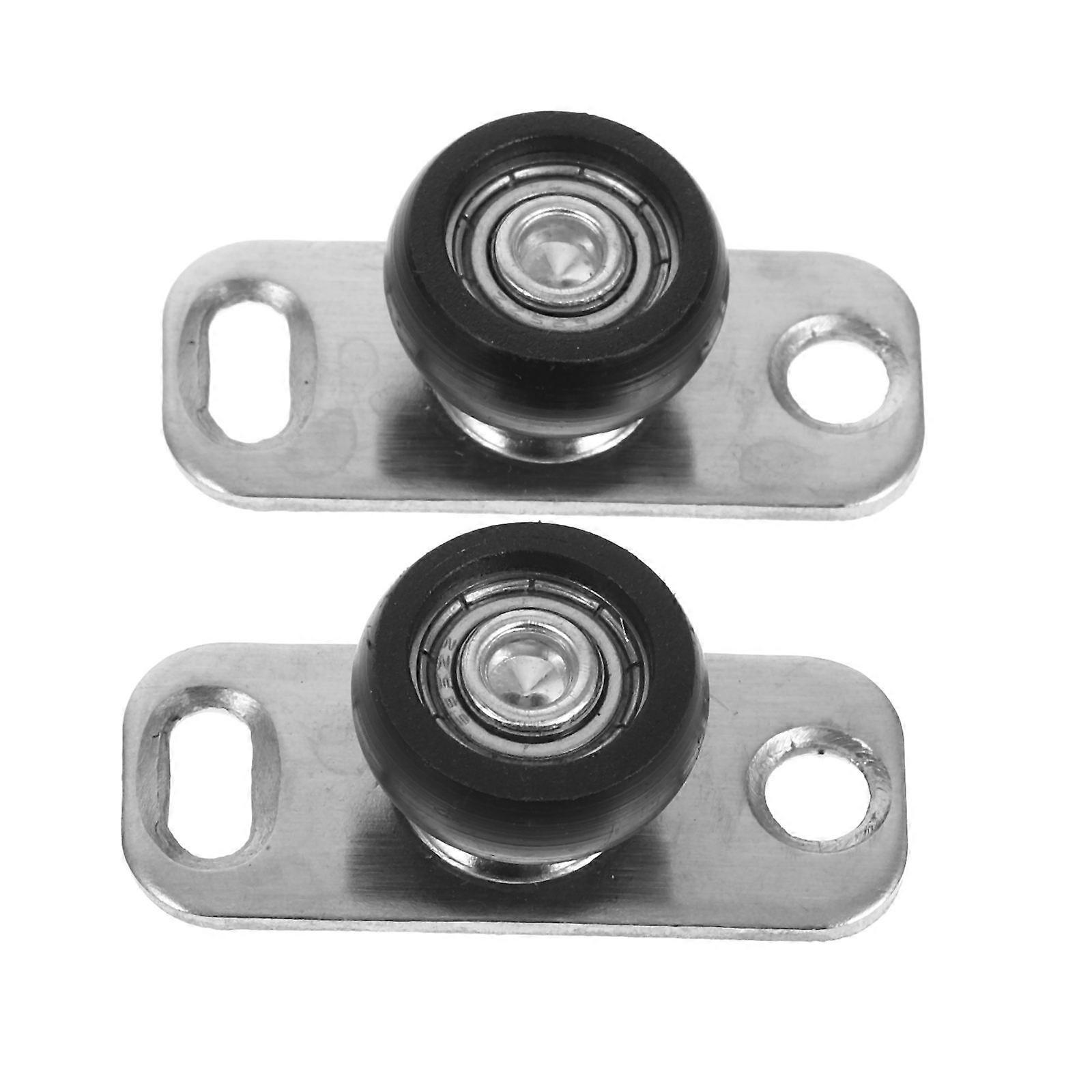 Stainless Steel Sliding Door Bottom Guide for Door Use 2Pcs Set