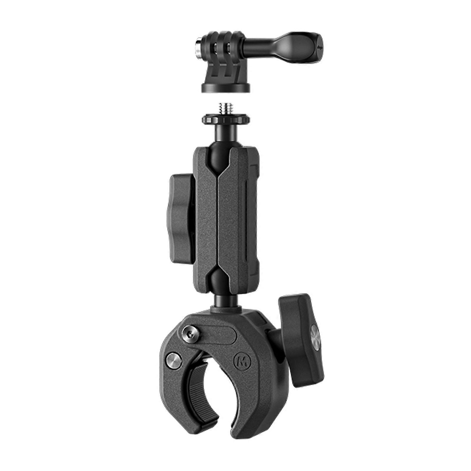 Universal 4.3cm Handlebar Mount For Action Cameras 360°Rotating Design Durability Motorcycle Handlebar Mount Accessory Multicolor