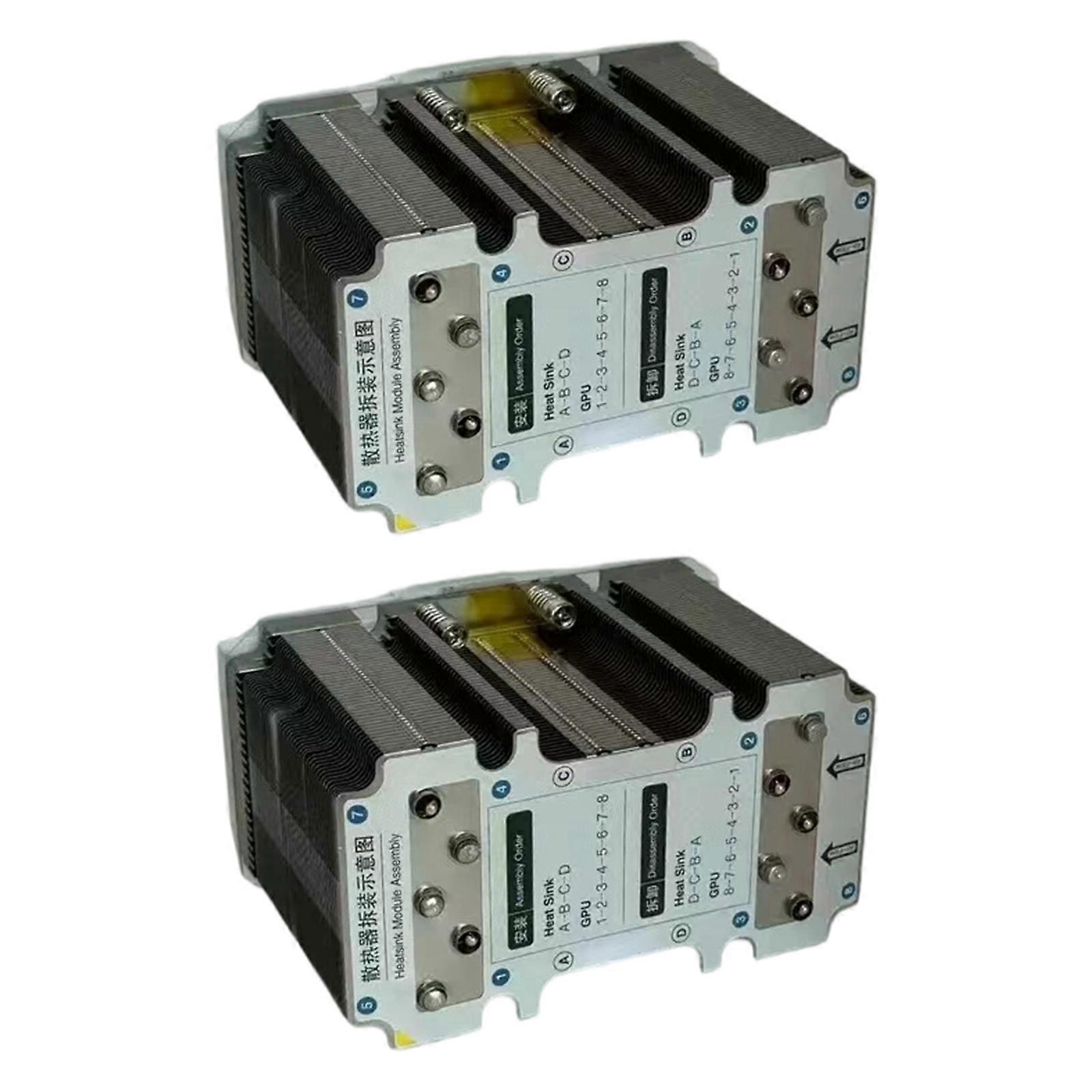 Metal Heatsink Fan Thermal Cooling Fan Radiator Replacement For V100 SXM2 GPU Graphics Card Management Accessories Multicolor