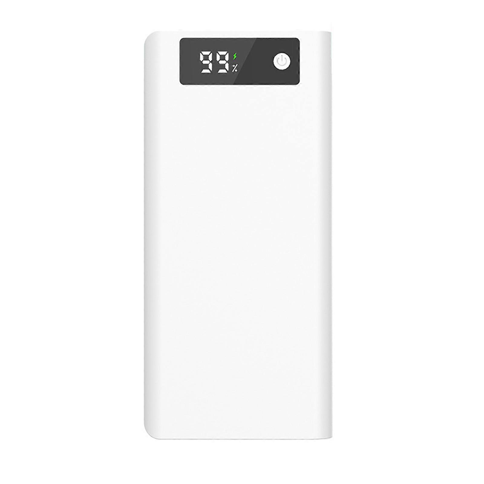 8 Cell 18650 Battery Holder Not Require Welding ABS Plastic Case With Digital Power Display For DIY Projects  White