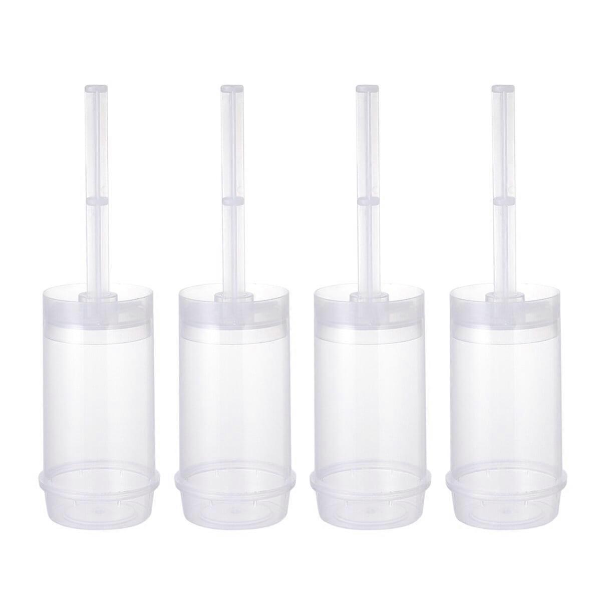 10pcs Pushable Cake Holders Push Cake Molder Rainbow Cake Pusher Push Pops Plastic Containers with Lids
